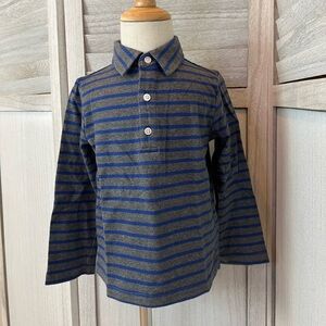 Janie and Jack Toddler Boy Shirt | Size 3T | Blue & Grey | 100% Cotton | Used